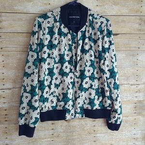 Who What Wear Floral Bomber Jacket L
